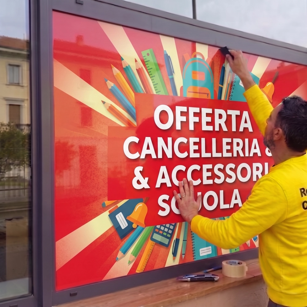 Adesivo promozionale di grande formato